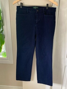 Ralph Lauren Navy Chino-Style Pants